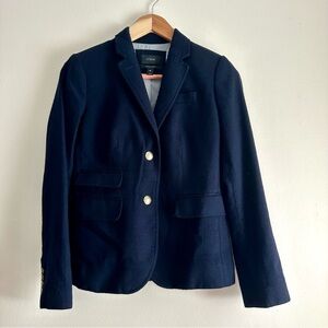 J. Crew •‎ Schoolboy Wool Blazer in Navy
